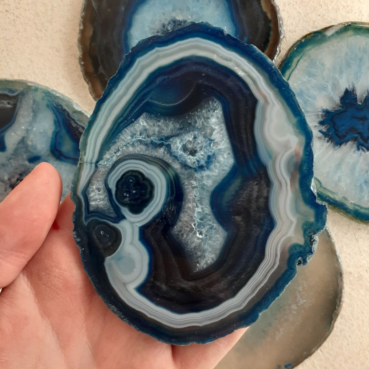 Agate Slice - Blue 8-10cm Agate Slice - Blue 8-10cm